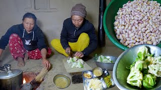 we are cooking dinner  bhumi sarmila cooking in the village  bhumivillagevlogs [upl. by Phillane]