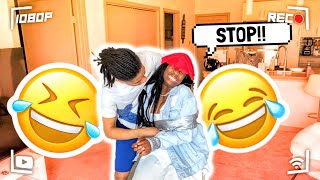 EXTREME TICKLING PRANK ON GIRLFRIEND PT2 gone wrong [upl. by Ronn]