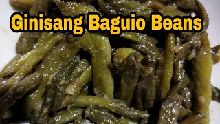 Ginisang Baguio BeansSauteed Baguio BeansEasiest Way to Cook Baguio BeansPanlasang Pinoy [upl. by Kleper36]