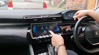 Peugeot 508 Hybrid Navigation Menu Secrets amp Hidden Features [upl. by Ahseinaj]