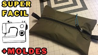 APRENDE A HACER una CARTUCHERA doble CAPA en CUERINA  MOLDES [upl. by Lolande]