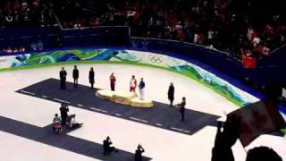 Gold Medal Ceremony  500M Womens Short Track  2010 Winter Olympics [upl. by Nitsuj]