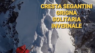 Grigna meridionale Cresta Segantini invernale solitaria [upl. by Hoxsie511]