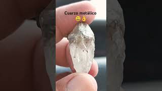 Cristal de Cuarzo hialino muy perfilado y extraordinariamente transparente y brillante metálico 👋🇦🇷 [upl. by Laureen]