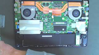 Asus N580V disassembly SSD upgrade [upl. by Rekab]