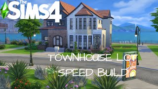 TOWNHOUSE SPEED BUILD  SIMS 4 SPEEDBUILD SIMS FOR RENT  MODERN TOWNHOUSE  MUSIC ONLY [upl. by Ecnar]