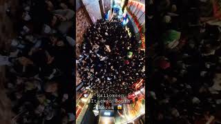 Dangerous crowds Itaewon seoul korea halloween2022 [upl. by Olenolin4]