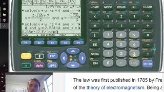 How to calculate Coulombic attaction with units on a TI89 calculator [upl. by Rugen]