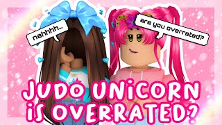 IS JudoUnicorn OVERRATED roblox drama [upl. by Sucramed698]