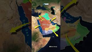 Saudi Arabia Through Map Animation  World Geography geography mapanimation geostudy [upl. by Leelahk]