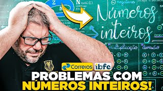 Concurso dos Correios  Matemática da Banca IBFC  Aula Problemas com Números Inteiros [upl. by Llirrem]