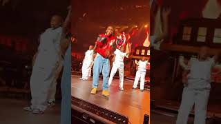 Burna Boy performing “Gbona” live at the Toyota Center in Houston 🔥 [upl. by Enaej]