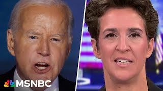 You can feel it Maddow and MSNBC panel react to Biden’s historic DNC speech [upl. by Grindle]