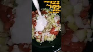 Yougurt salad Raita dessertrecipies raita saladrecipe food [upl. by Amaryllis]