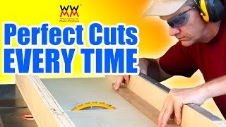 Build a crosscut sled essential table saw jig [upl. by Oicirbaf]