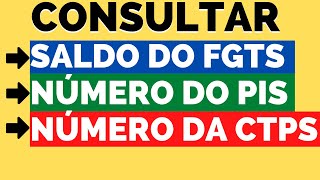 Consultar Saldo e Extrato FGTS  Número do PISCTPS  Online [upl. by Dion]