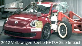 20122019 Volkswagen Beetle NHTSA Side Impact [upl. by Kilan925]