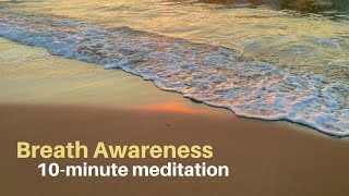 MBSR Guided Practice Awareness of Breath Meditation [upl. by Eitsyrk]