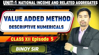 National Income  Value Added Method  Numericals  Binoy [upl. by Maritsa56]