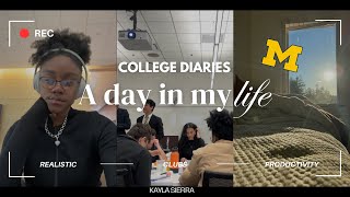 A Day in My Life at University of Michigan  UMICH College Vlogs [upl. by Shererd]