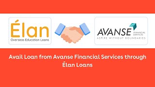 Avail Loan from Avanse Financial Services through Elan Loans [upl. by Baumbaugh]