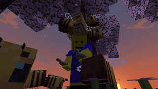 Como dominar as abelhas  🌸Minecraft Cerejeira 2 [upl. by Frendel]