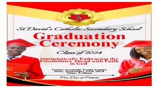 StDavids Catholic Secondary School Graduation Ceremony Class of 2024 [upl. by Shuman]