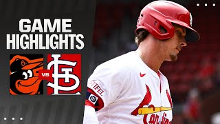 Orioles vs Cardinals Game Highlights 52124  MLB Highlights [upl. by Hillier]