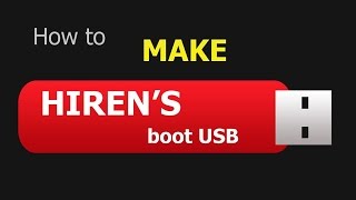 How to Make Hiren Bootable USB Updated [upl. by Elsi]