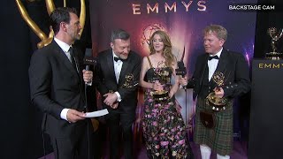 71st Emmy Awards Backstage LIVE with Bandersnatch Black Mirror [upl. by Puklich]