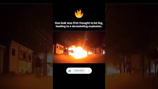 South Korea Gas Leak Explosion 💥 shorts viralvideo short physics education learning video [upl. by Ittam]