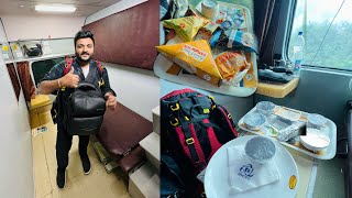 Rajdhani Express First Class Coupe Journey  Chennai Rajdhani  IRCTC first class food Review EP1 [upl. by Ahtar]