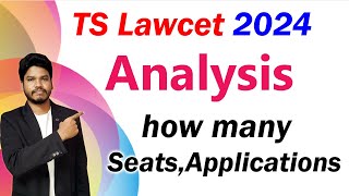 TS Lawcet 2024 analysisSeats applications [upl. by Suirtemed]