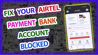 How To Fix Airtel payments bank your account is blocked Tamil [upl. by Ewnihc]