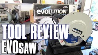 TOOL REVIEW  Unboxing amp Review Of The EVOLUTION Carbide Metal Chop Saw [upl. by Hatfield564]