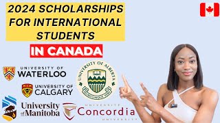 2024 FULLY FUNDED SCHOLARSHIPS IN CANADA FOR INTERNATIONAL STUDENTS  100K   BSc Masters PhD [upl. by Ibson24]