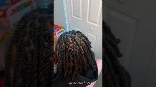 Reattached natural locs for a more fuller look😮‍💨 reattatched retwist 2strandtwist chrochet [upl. by Olinde]