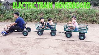 Build Electric Train Mini with Hoverboard [upl. by Enened]