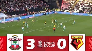 Southampton vs Watford 30  Emirates FA Cup 202324  Match Highlights [upl. by Omissam]