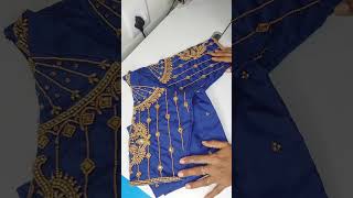 Aari work blouse designs  Bridal Aari work designer blouses shorts aari design [upl. by Yaras]