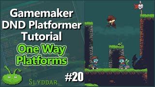 Gamemaker DND Platformer Tutorial  20 One Way Platforms [upl. by Adnolor]