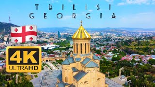 Tbilisi City View  2022  4K  Cinematic Drone  Georgia  tbilisi georgia [upl. by Galanti]