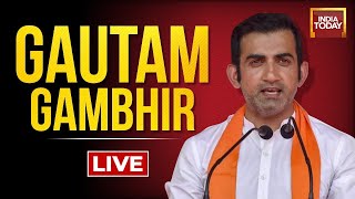 Watch Live Gautam Gambhir At Panchayat Aaj Tak  Delhi MCD Elections 2022 [upl. by Aititil]