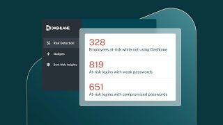 Dashlane Demos  Credential Risk Detection [upl. by Dnalkrik]