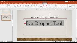 How to use eyedropper tool in PowerPoint computertips powerpoint techhowto [upl. by Meta]