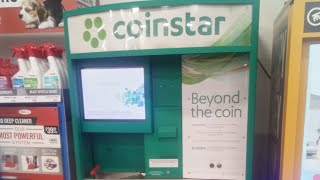 depositing coins into the coinstar machine in my local Walmart [upl. by Nabetse]