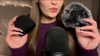 ASMR Mic Scratching amp Tapping With Bare Mic Foam amp Fluffy cover  Mic Base [upl. by Telocin229]