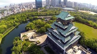 DJI Phantom H32D quotOsaka Castlequot Osaka JAPAN [upl. by Nitza824]