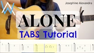 Alan Walker Alone  Fingerstyle Guitar TABS  Josephine Alexandra [upl. by Yarahs443]