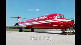 McDonnell Douglas MD80 amp MD90 Warnings Sounds And Alarms  HD Audio COMPLETE [upl. by Lletnuahs410]